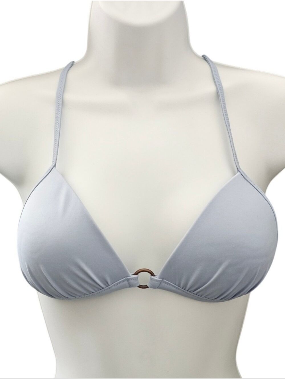 AERIE Perky Triangle Blue Bikini Swim Top Size Small